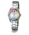 GW0475L4 GUESS Ladies Silver Tone Day/Date Watch angle