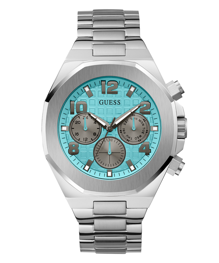 Reloj multifunción plateado para hombre GUESS