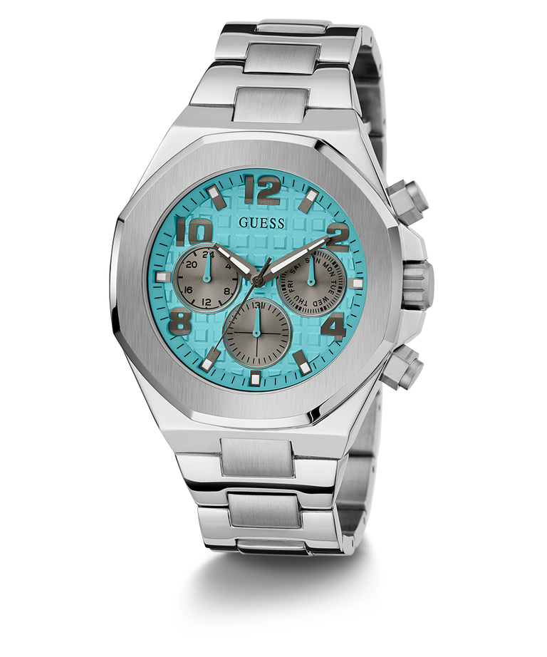 Reloj multifunción plateado para hombre GUESS