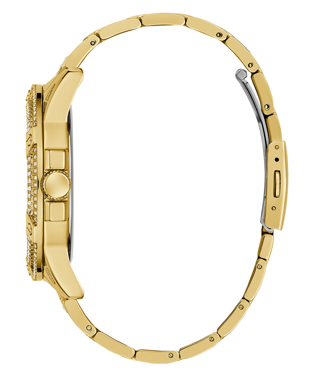 GW0497G4 GUESS Mens Gold Tone Multi-function Watch side view