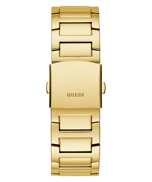 GW0497G4 GUESS Mens Gold Tone Multi-function Watch back view