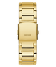 GW0497G4 GUESS Mens Gold Tone Multi-function Watch back view