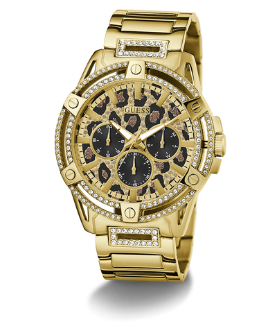 GW0497G4 GUESS Mens Gold Tone Multi-function Watch angle