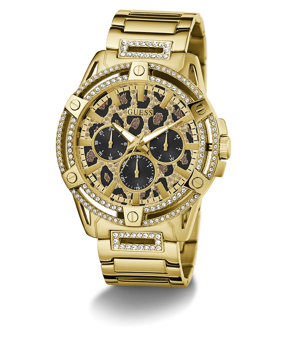 GW0497G4 GUESS Mens Gold Tone Multi-function Watch angle