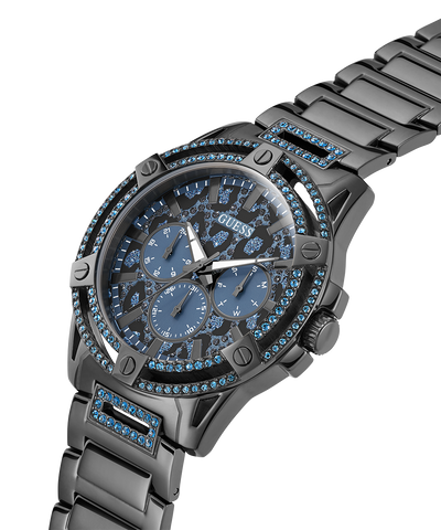 GW0497G5 GUESS Mens Gunmetal Multi-function Watch lifestyle angle