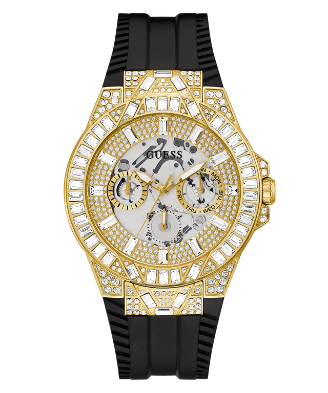 Reloj multifunción GUESS para hombre en tono dorado y negro