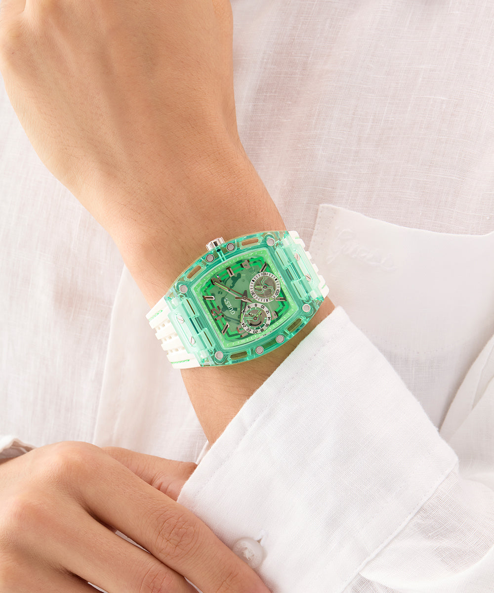 Guess Bracciale Uomo 4G Icon, Metallo, Collezione JUMB02117JWSTBK, Taglia Unica