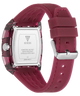 GUESS Mens Red Analog Watch with a red strap and silver case on a white background
