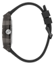 Black watch with a clear face on a transparent background