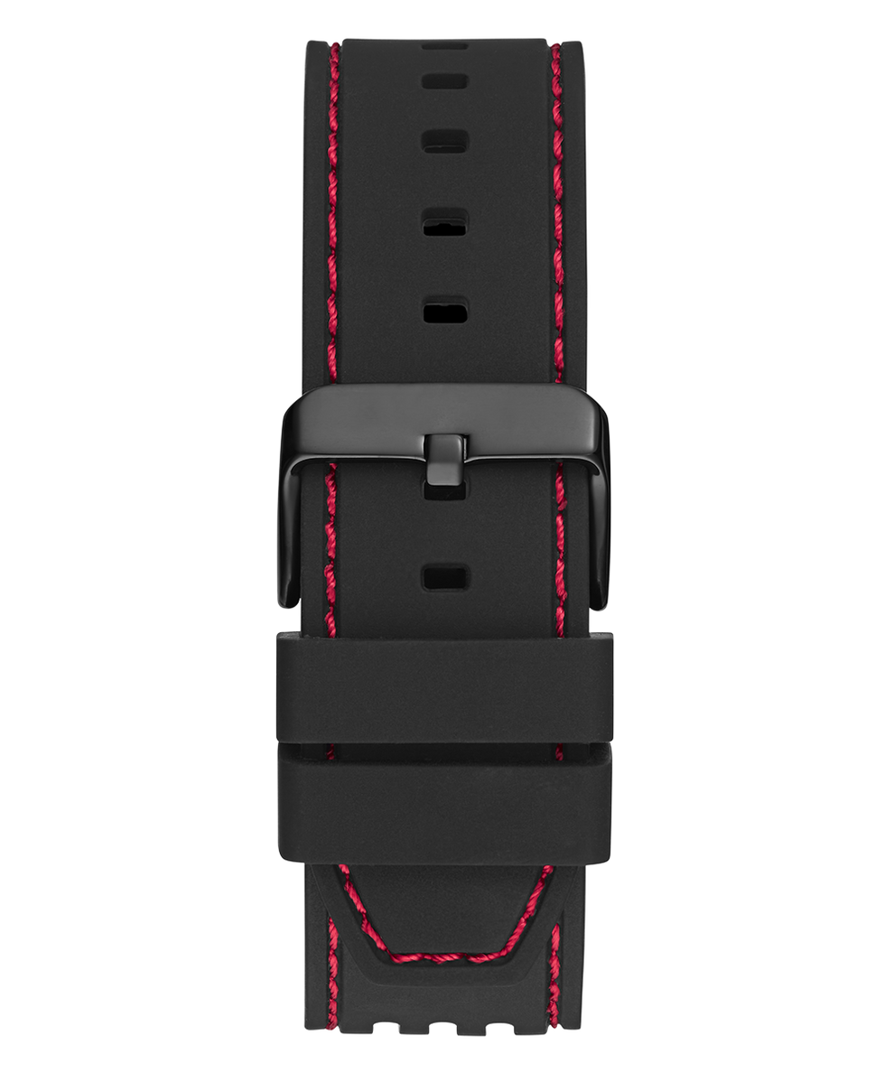 GW0499G4 GUESS Mens Black Red Multi-function Watch back view