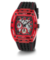 GW0499G4 GUESS Mens Black Red Multi-function Watch angle