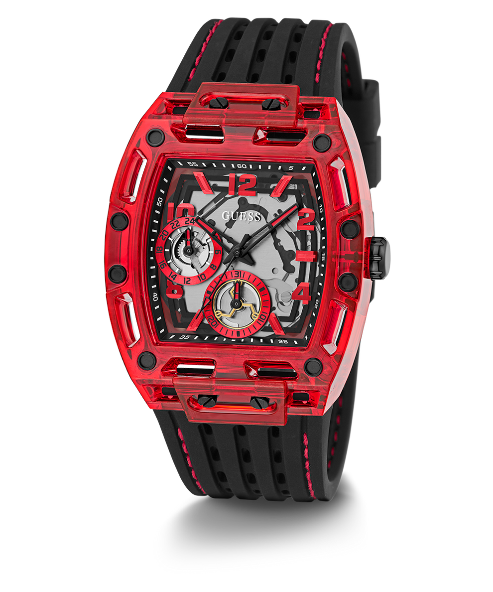 Black and red mens watch clearance