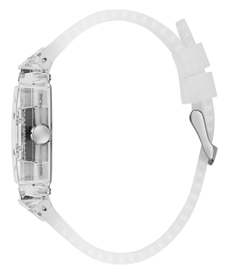 GW0499G8_GUESS Mens Clear Multi-function Watch  side view