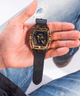 GUESS Mens Black Gold Tone Multi-function Watch lifestyle