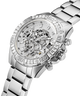 GUESS Ladies Silver Tone Multi-function Watch lifestyle image