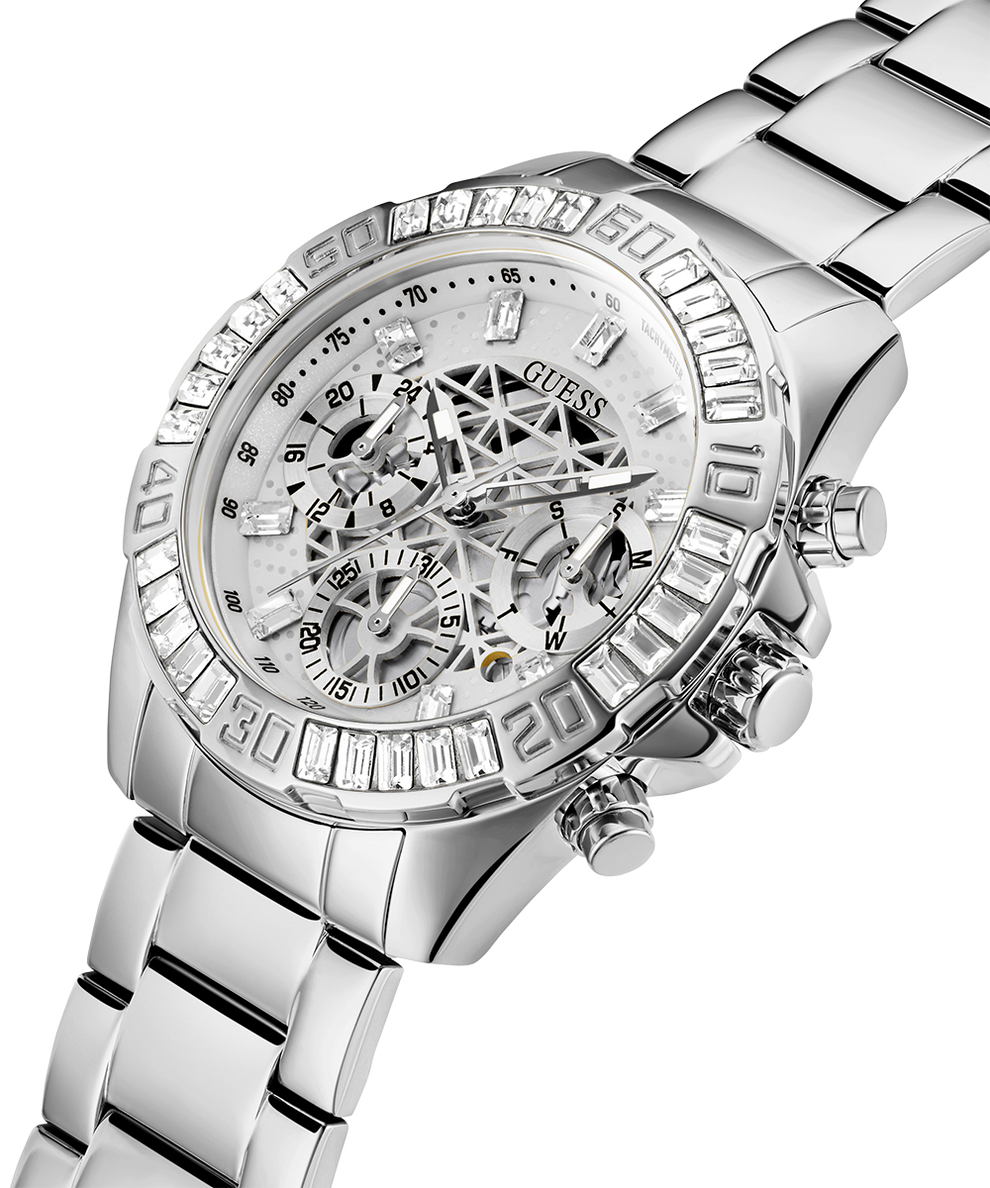 GUESS Ladies Silver Tone Multi-function Watch lifestyle image