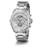 GUESS Ladies Silver Tone Multi-function Watch main image