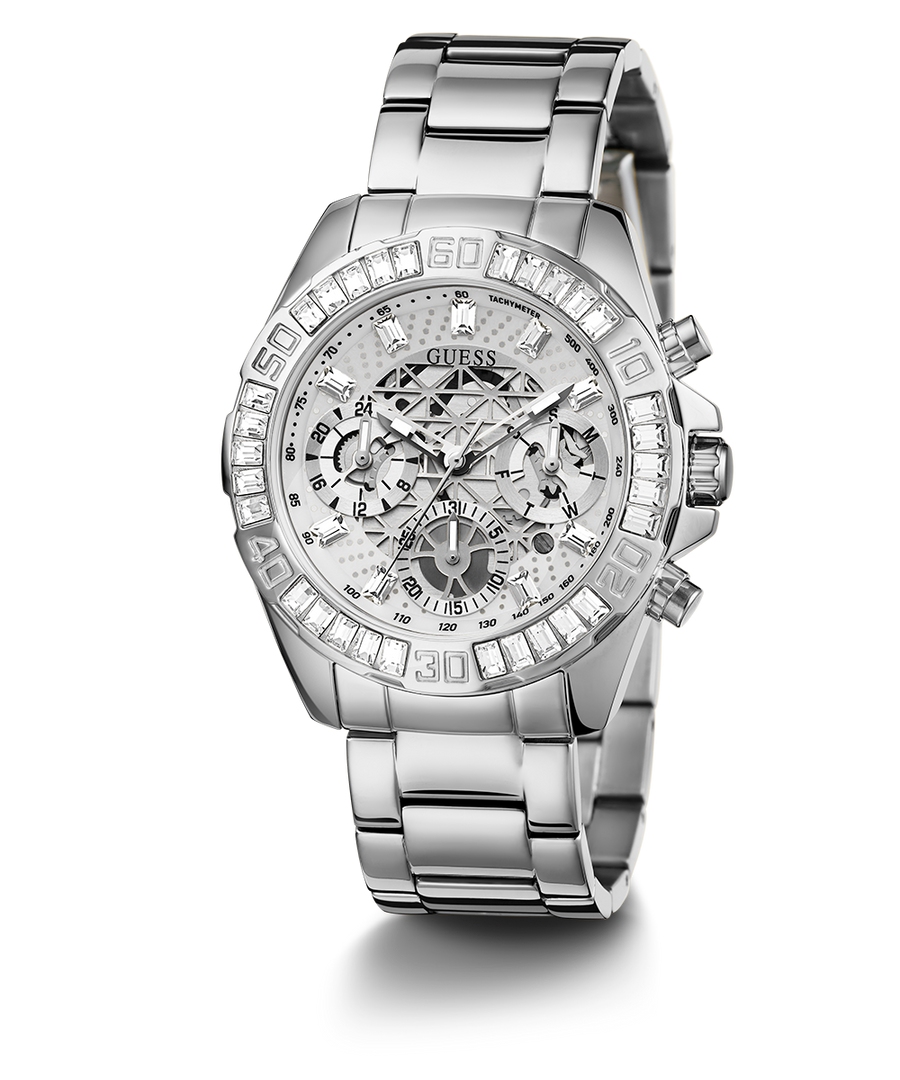 GUESS Ladies Silver Tone Multi-function Watch main image