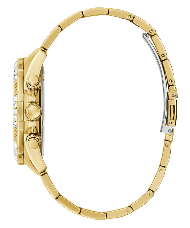 GUESS Ladies Gold Tone Multi-function Watch side view