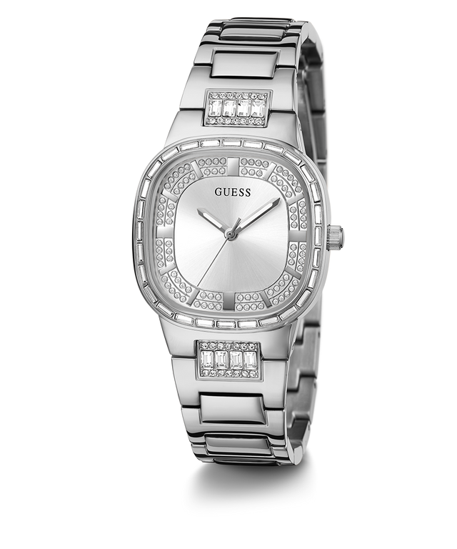 GUESS Ladies Silver Analog Watch angle