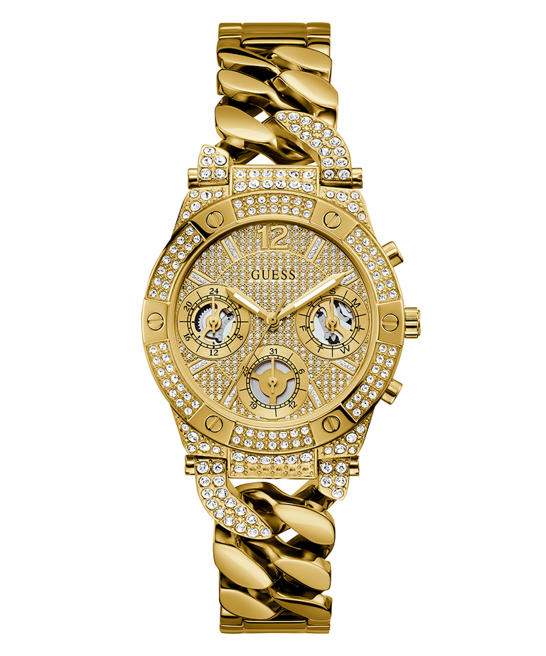 GUESS Ladies Gold Tone Multi-function Watch