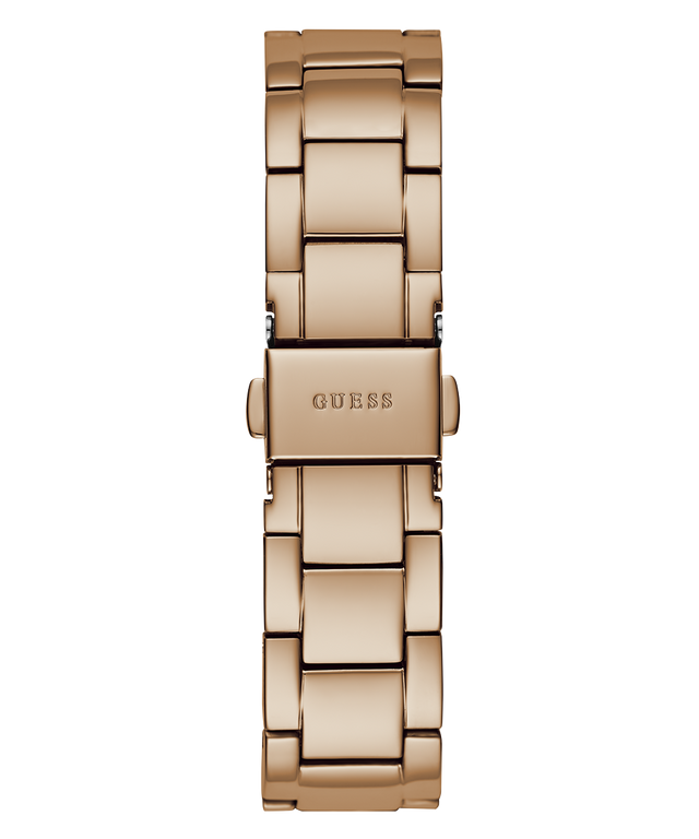GUESS Ladies Rose Gold Tone Multi-function Watch back view