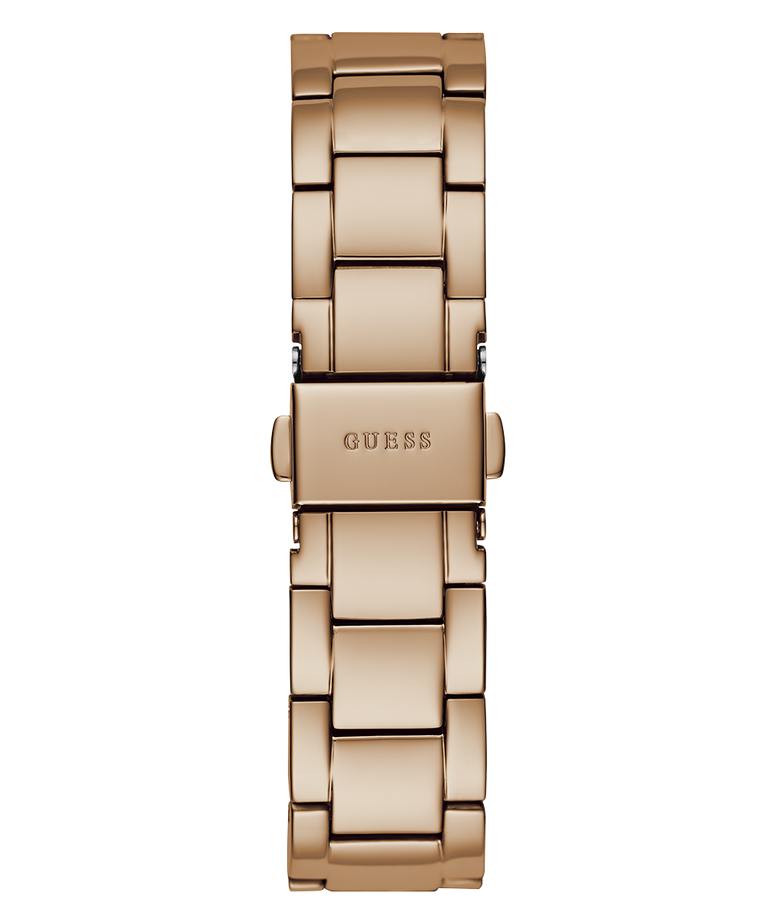 GUESS Ladies Rose Gold Tone Multi-function Watch back view