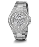 GUESS Mens Silver Tone Multi-function Watch angle