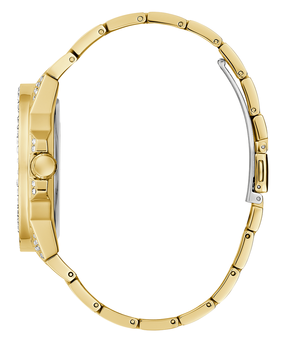 GUESS Mens Gold Tone Multi-function Watch