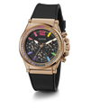 GW0562L3 GUESS Ladies Black Rose Gold Tone Multi-function Watch angle