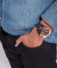 GUESS Mens Navy Rose Gold Tone Multi-function Watch lifestyle