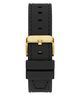GUESS Mens Black Gold Multi-function Watch