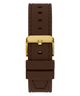 GUESS Mens Brown Gold Tone Multi-function Watch back view