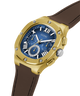 GUESS Mens Brown Gold Tone Multi-function Watch lifestyle