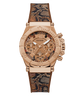 GUESS Ladies Brown Rose Gold Tone Multi-function Watch secondary image