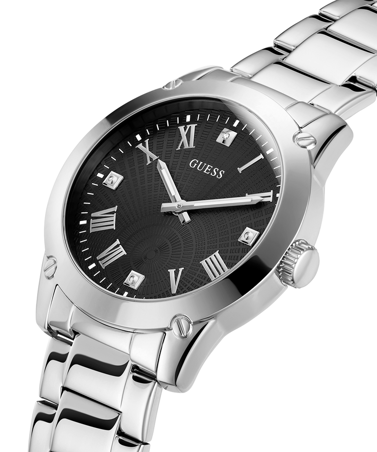 GUESS Mens Silver Tone Analog Watch lifestyle