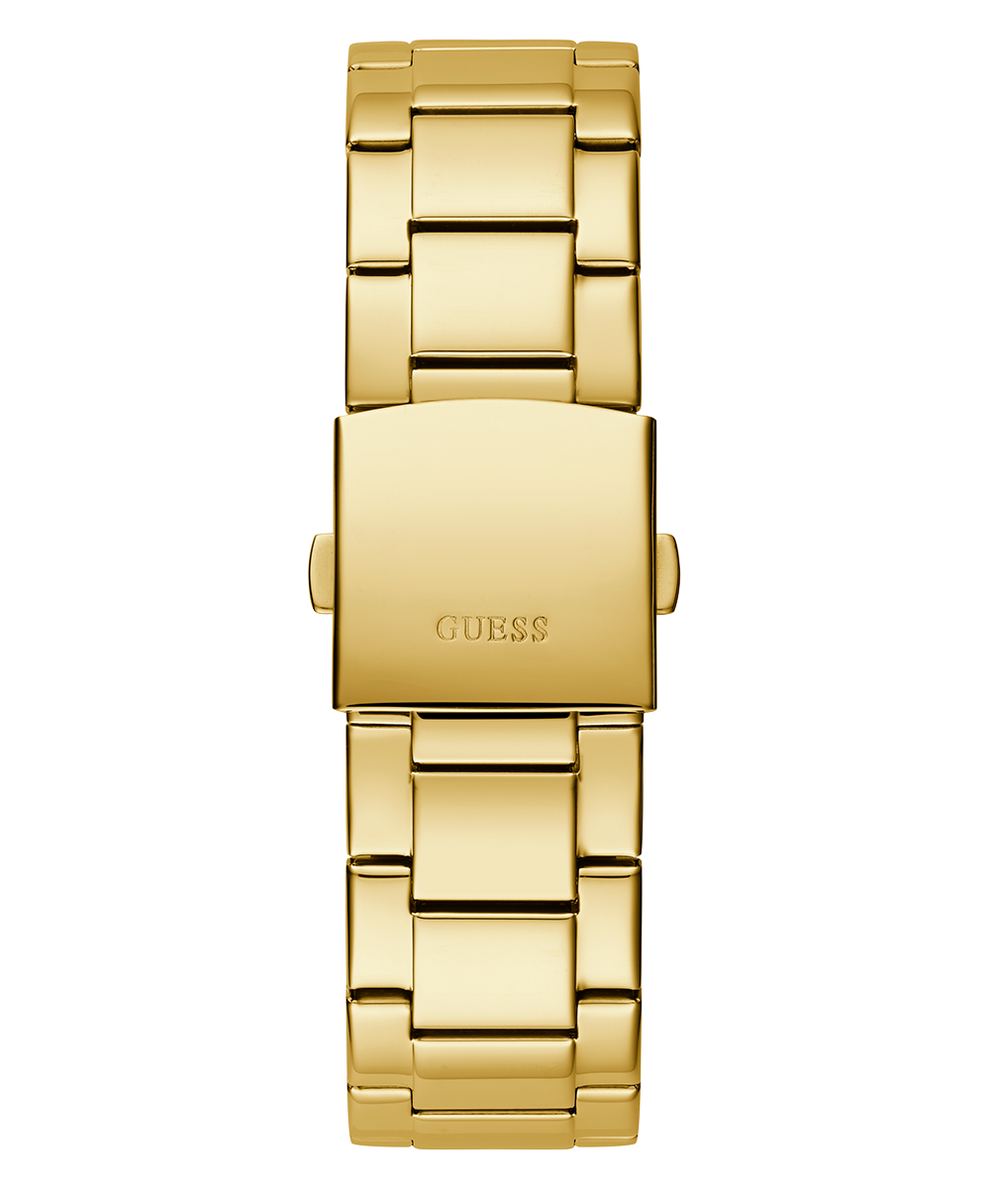 GUESS Mens Gold Tone Analog Watch back