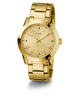 GUESS Mens Gold Tone Analog Watch