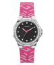 GUESS Ladies Pink Silver Tone Analog Watch secondary image