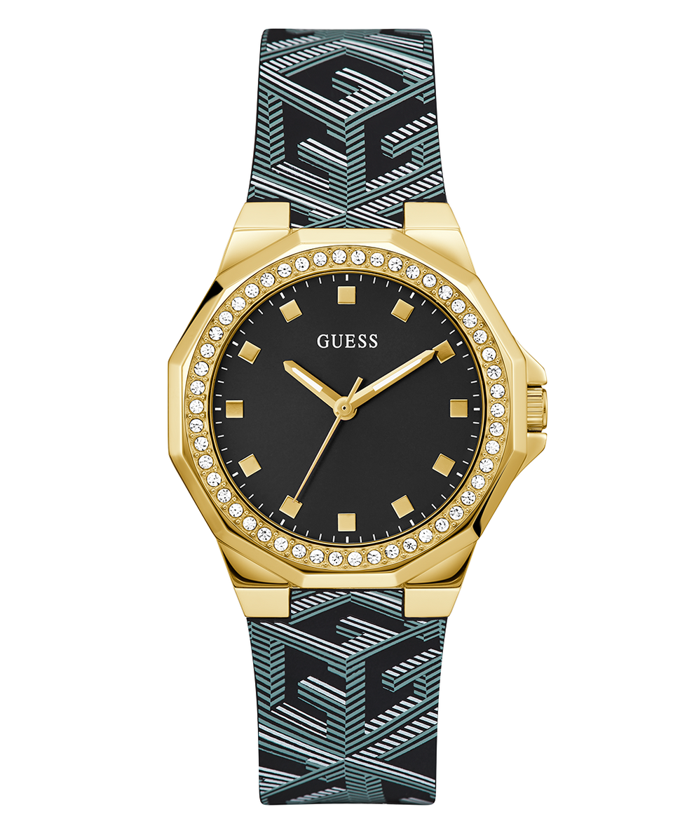 GUESS Ladies Black Gold Tone Analog Watch secondary image