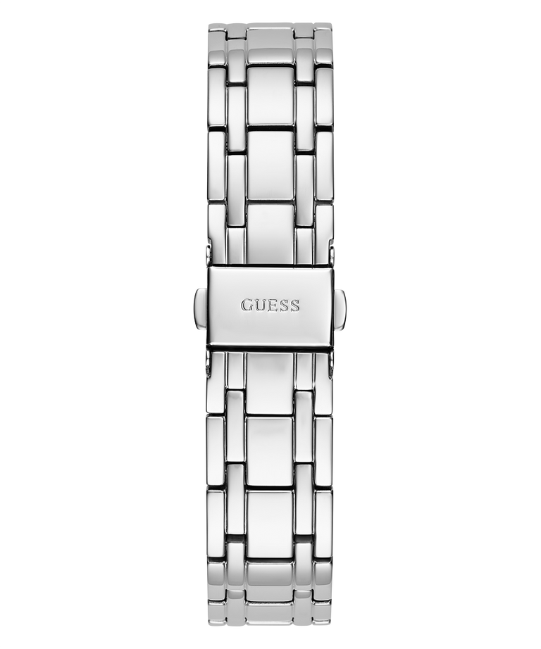 GUESS Ladies Silver Tone Multi-function Watch back