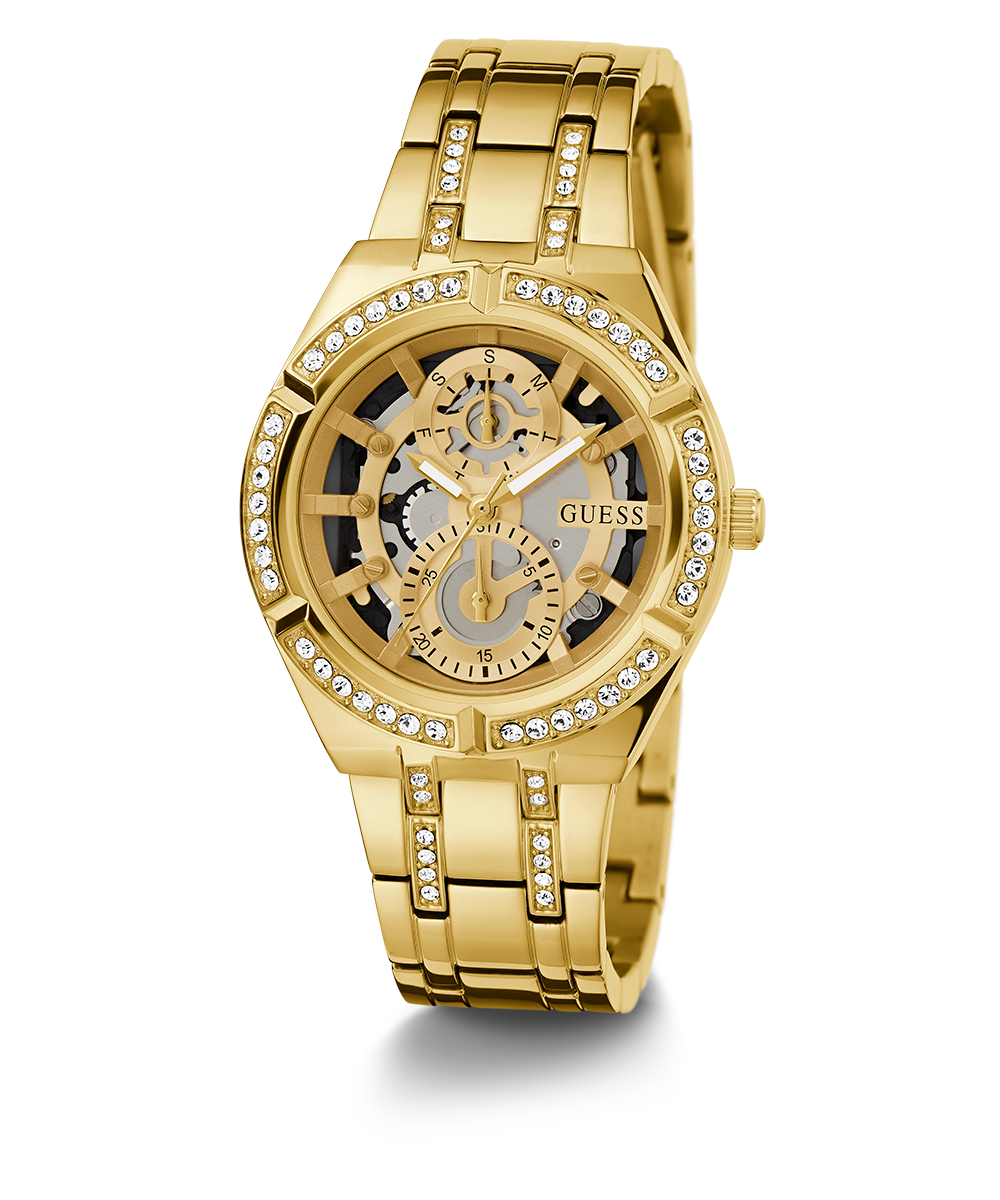 GUESS Ladies Gold Tone Multi-function Watch - GW0604L2 | GUESS Watches US