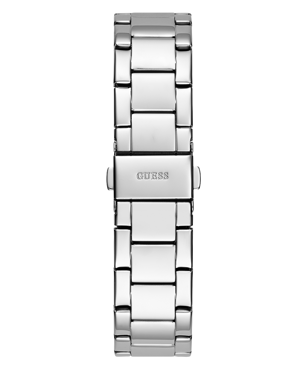 GUESS Ladies Silver Tone Analog Watch back view