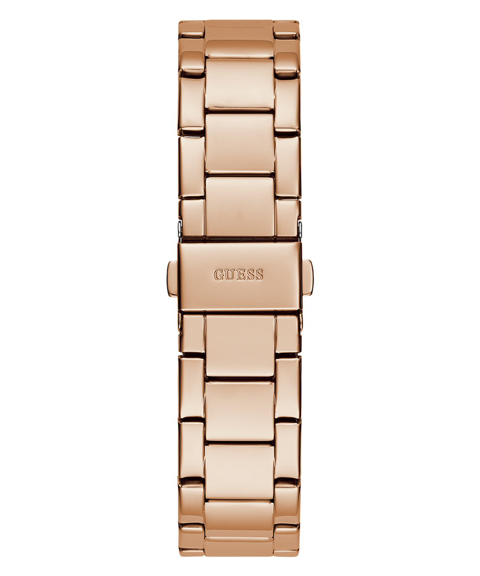 Guess Women's Stainless Steel Silicone Crystal Accented Watch, Color:  Blue/Rose Gold-Tone (Model: U1053L1), NS : : Clothing, Shoes 