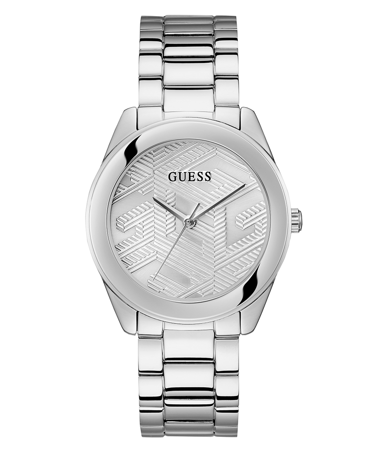 GUESS Ladies Silver Tone Analog Watch