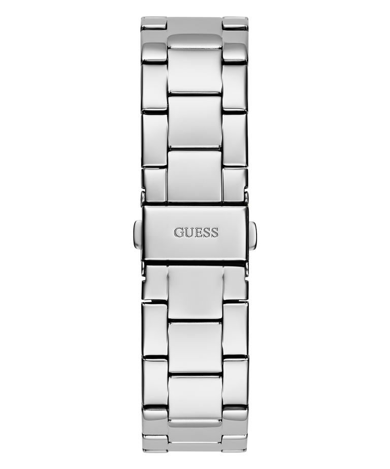 GUESS Ladies Silver Tone Analog Watch back
