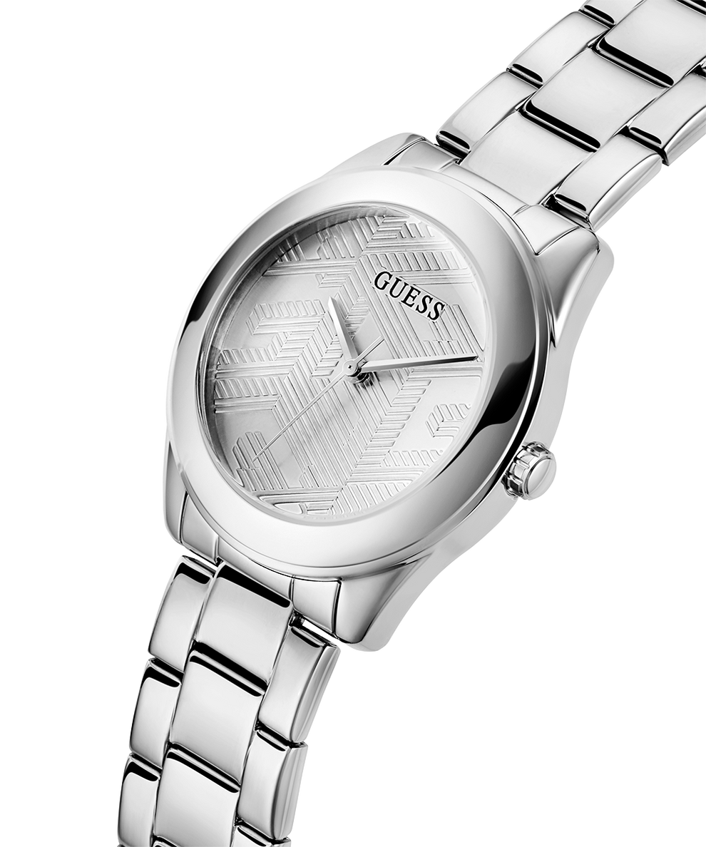 GUESS Ladies Silver Tone Analog Watch lifestyle
