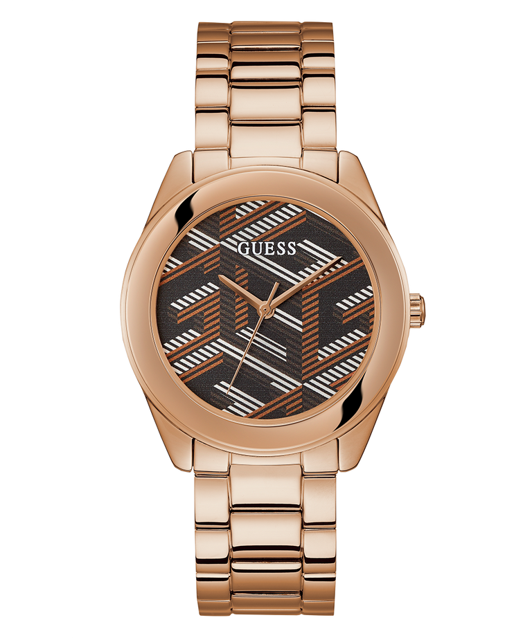 GUESS Ladies Rose Gold Tone Analog Watch