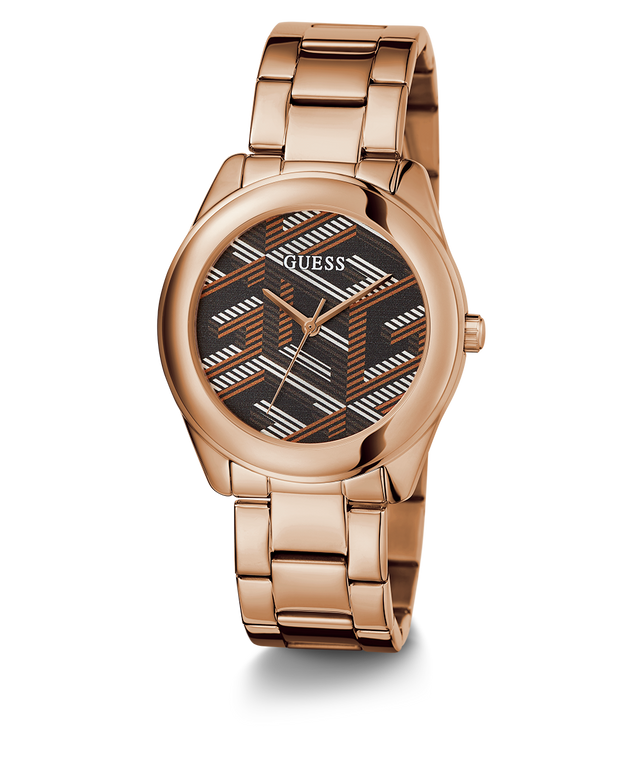 GUESS Ladies Rose Gold Tone Analog Watch