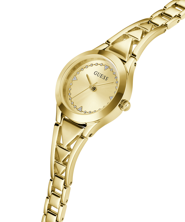 GW0609L2 GUESS Ladies Gold Tone Analog Watch lifestyle angle